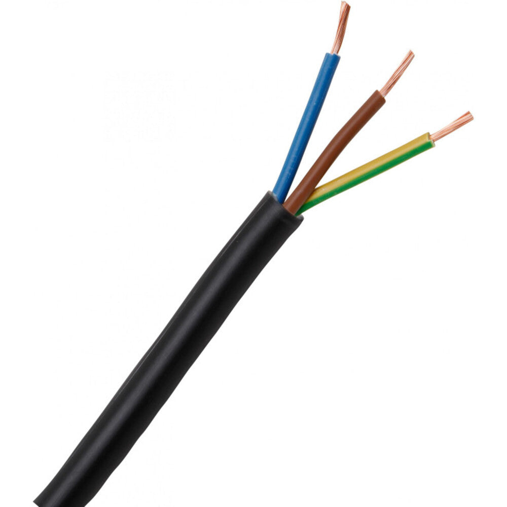 Kopp - Leichte Schlauchleitung H03VV-F 3Gx0,75mm², 3-adrig, 5m Ring, schwarz - 152305846