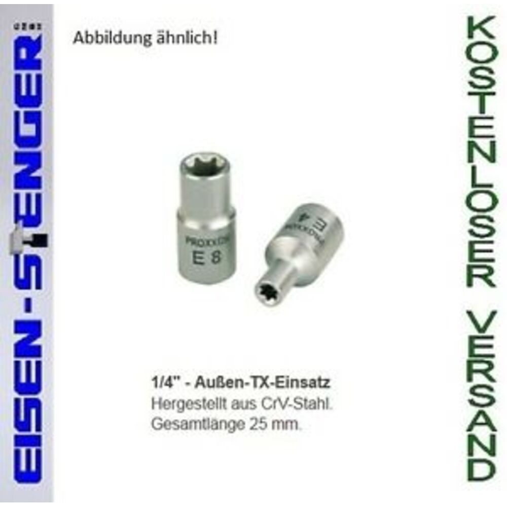 PROXXON 1/4' Außentorx-Einsatz E 7 No 23793
