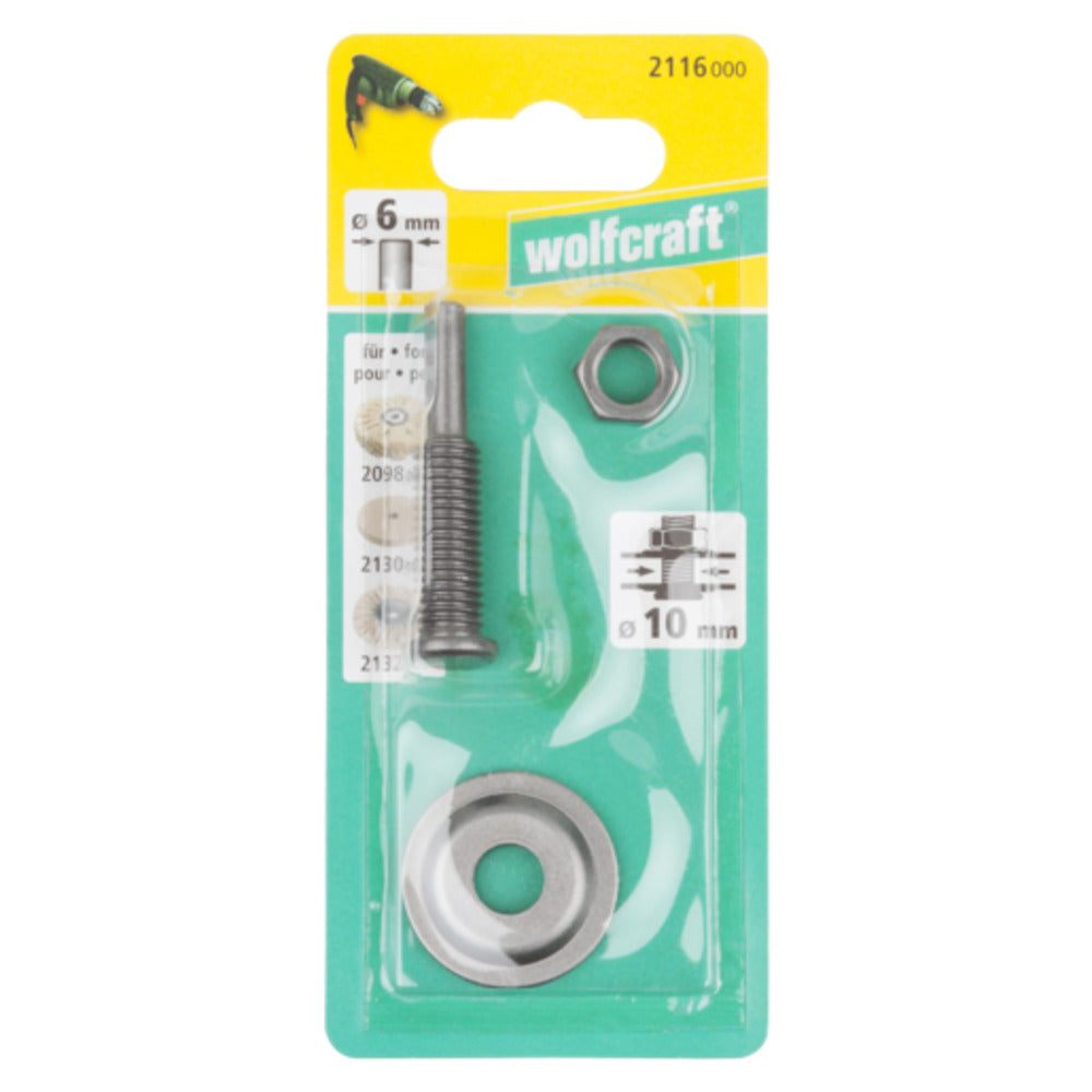 Wolfcraft - Spanndorn für Bohrung 10 mm - 2116000