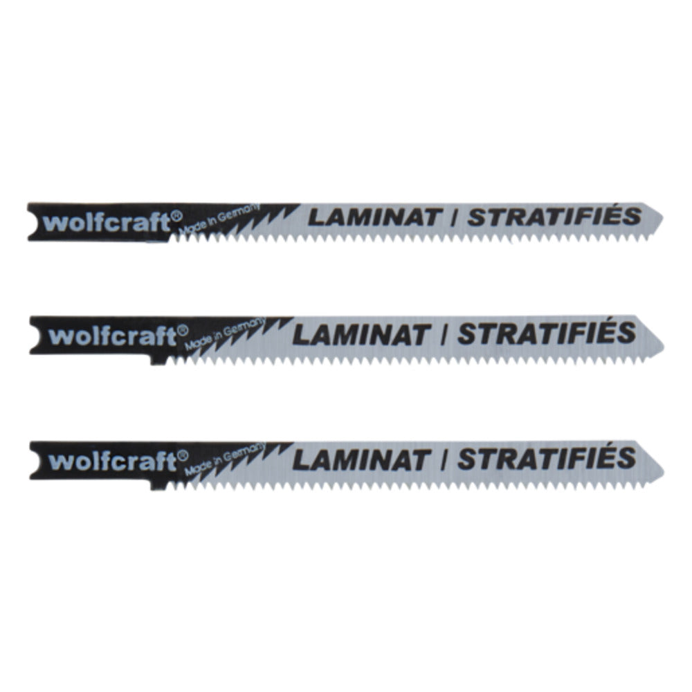 Wolfcraft - Stichsägeblatt-Set Laminat, 3-tlg. - 2674000