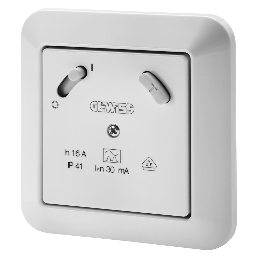 Gewiss - UP Fehlerstrom-Schutzschalter- 16 A 30 mA IP41 - GW95526