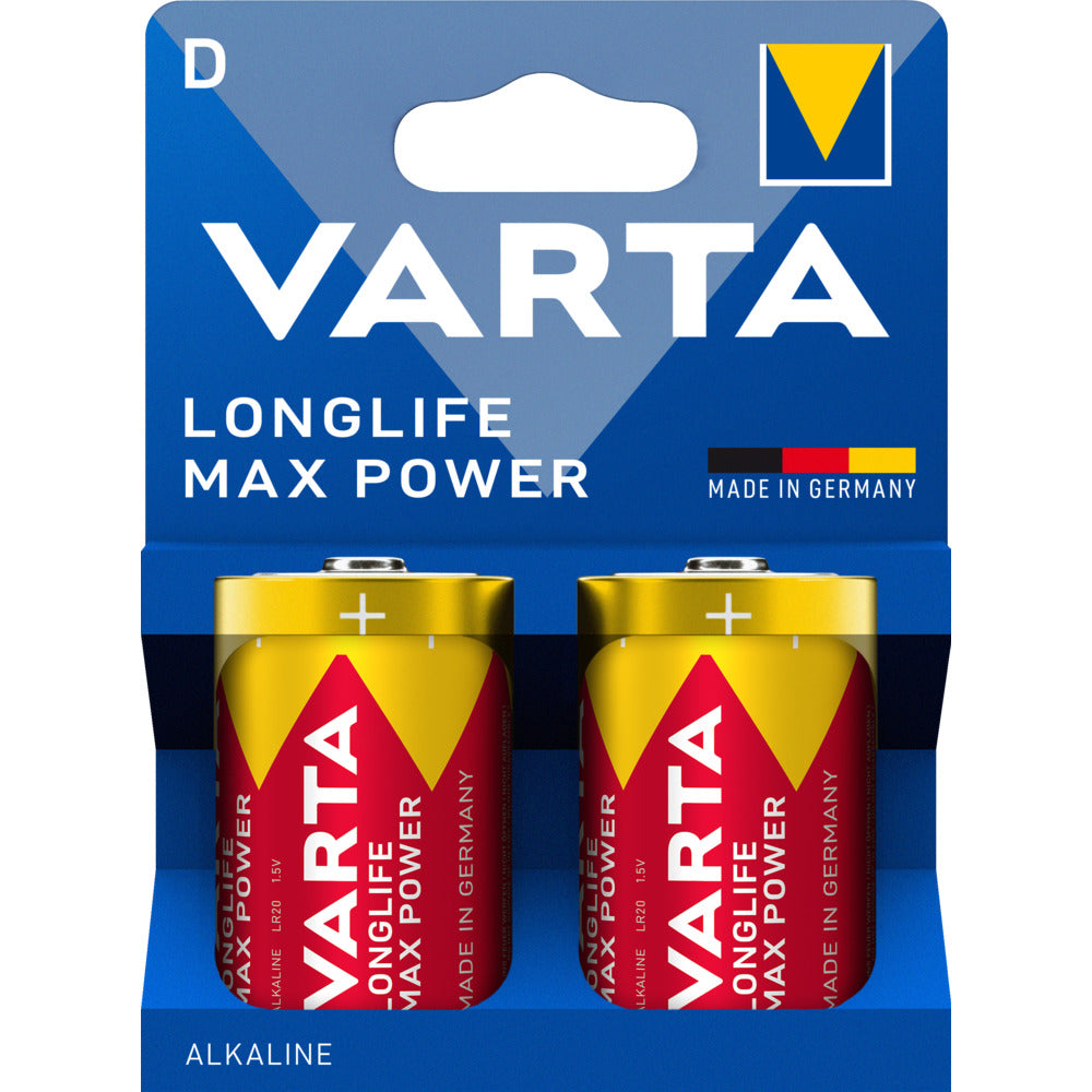 VARTA - LONGLIFE MAX POWER D Blister 2 - 4720101422