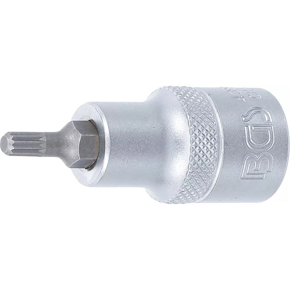 BGS - Bit-Einsatz | Antrieb Innenvierkant 12,5 mm (1/2") | Innenvielzahn (für XZN) M9 - 4349