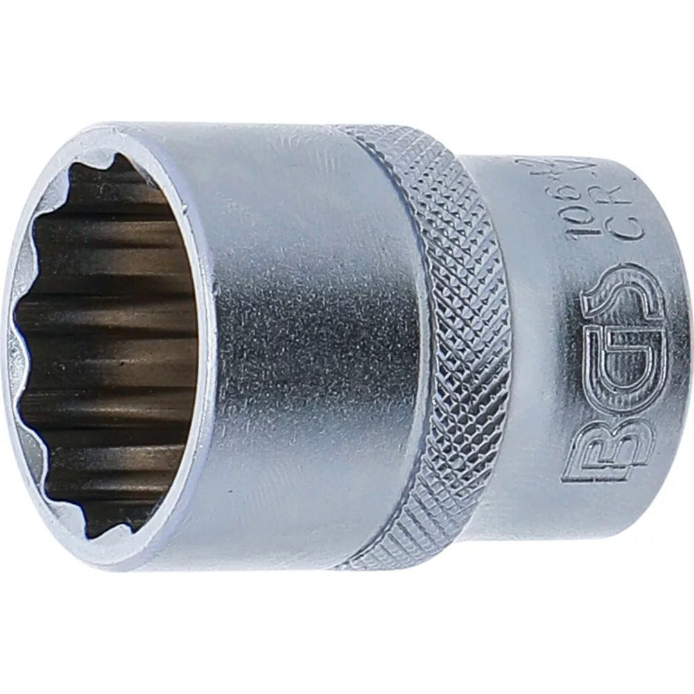 BGS - Steckschlüssel-Einsatz Zwölfkant | Antrieb Innenvierkant 12,5 mm (1/2") | SW 22 mm - 10642