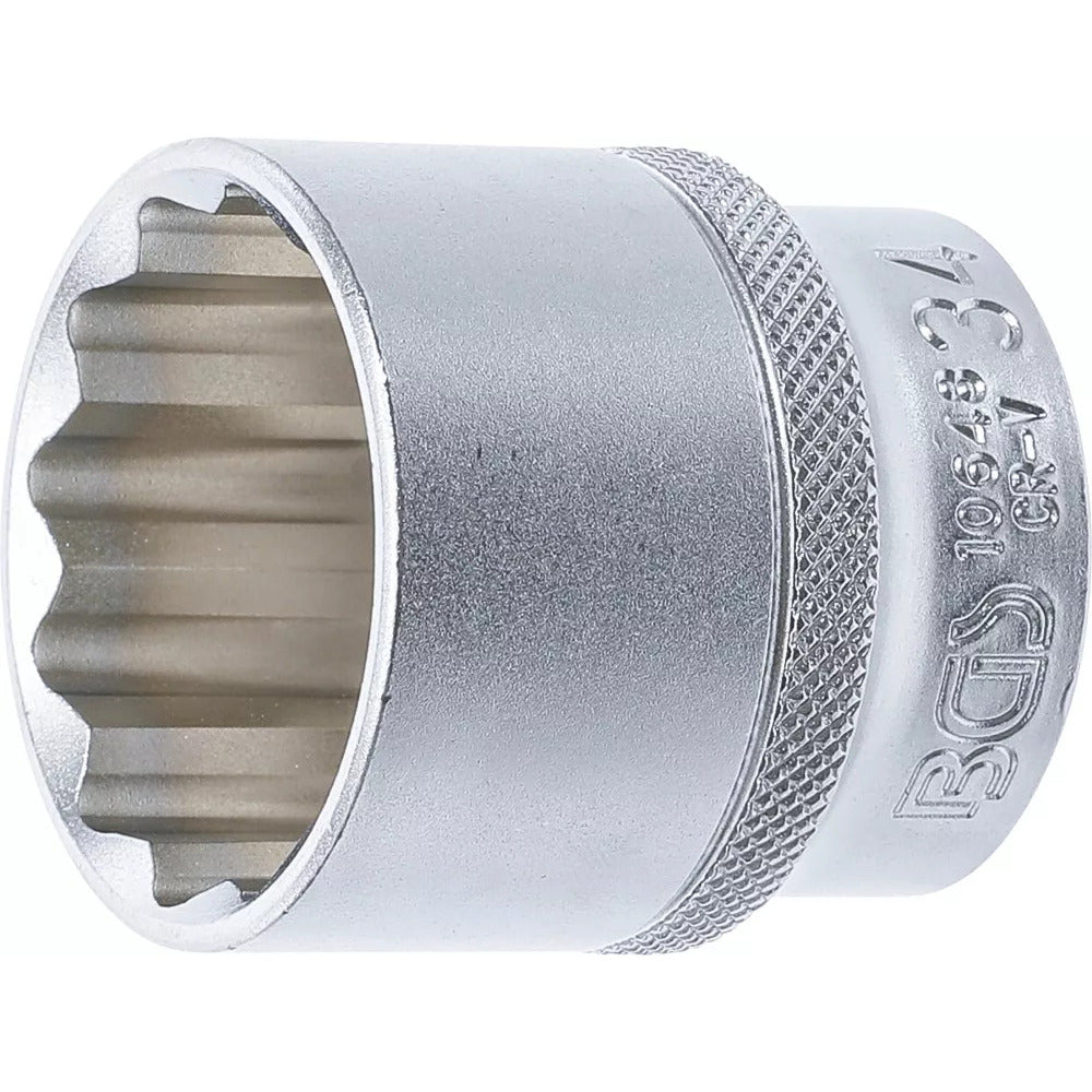 BGS - Steckschlüssel-Einsatz Zwölfkant | Antrieb Innenvierkant 12,5 mm (1/2") | SW 34 mm - 10648