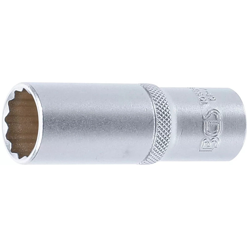 BGS - Steckschlüssel-Einsatz Zwölfkant, tief | Antrieb Innenvierkant 12,5 mm (1/2") | SW 19 mm - 10686