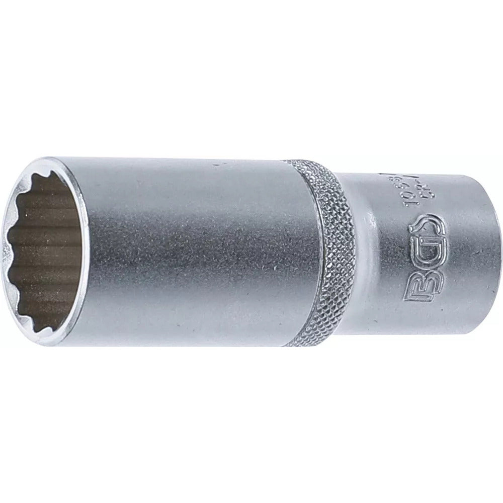 BGS - Steckschlüssel-Einsatz Zwölfkant, tief | Antrieb Innenvierkant 12,5 mm (1/2") | SW 22 mm - 10687