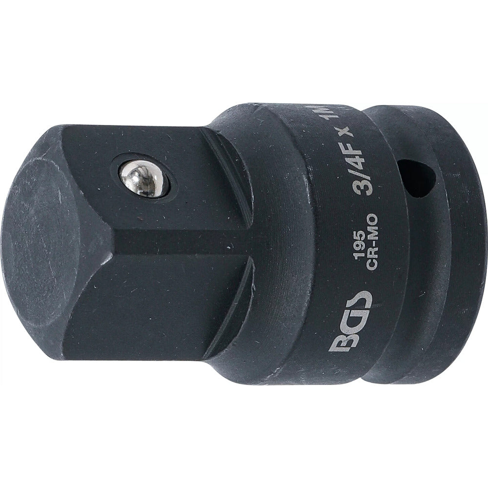 BGS - Kraft-Steckschlüssel-Adapter | Innenvierkant 20 mm (3/4") - Außenvierkant 25 mm (1") - 195