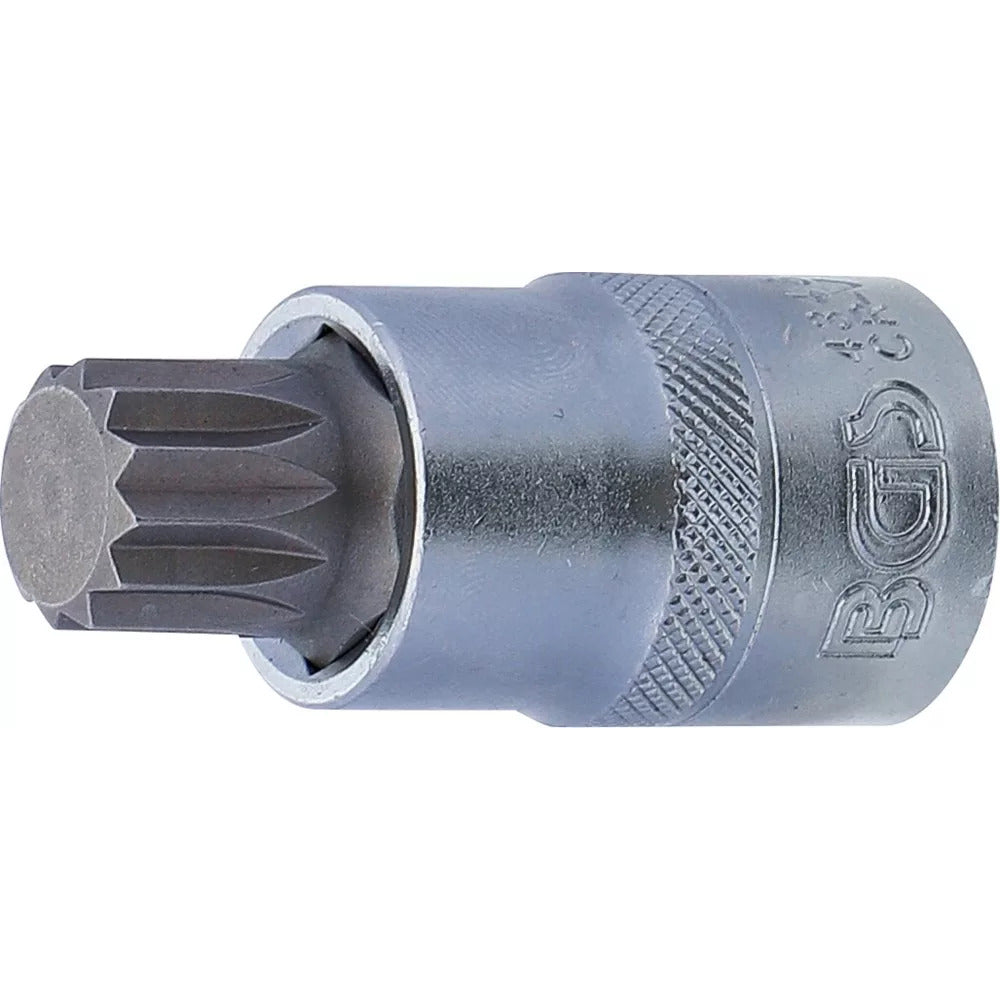 BGS - Bit-Einsatz | Antrieb Innenvierkant 12,5 mm (1/2") | Innenvielzahn (für XZN) M16 - 4346