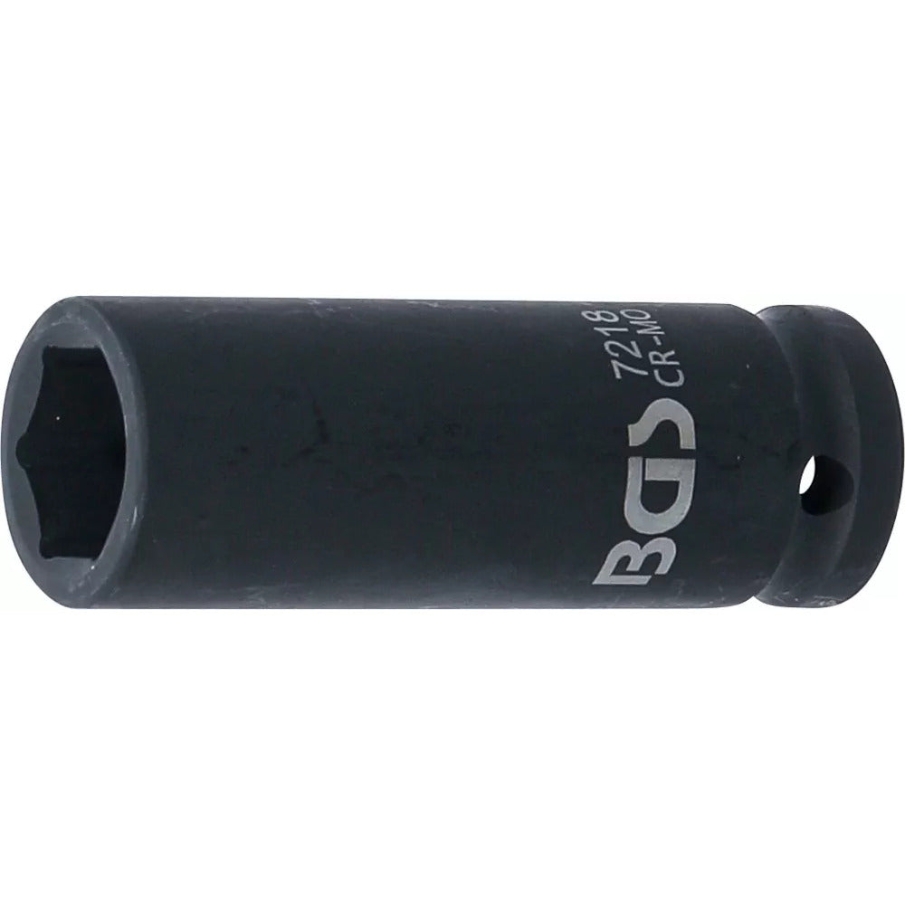 BGS - Kraft-Steckschlüssel-Einsatz Sechskant, tief | Antrieb Innenvierkant 12,5 mm (1/2") | SW 18 mm - 7218
