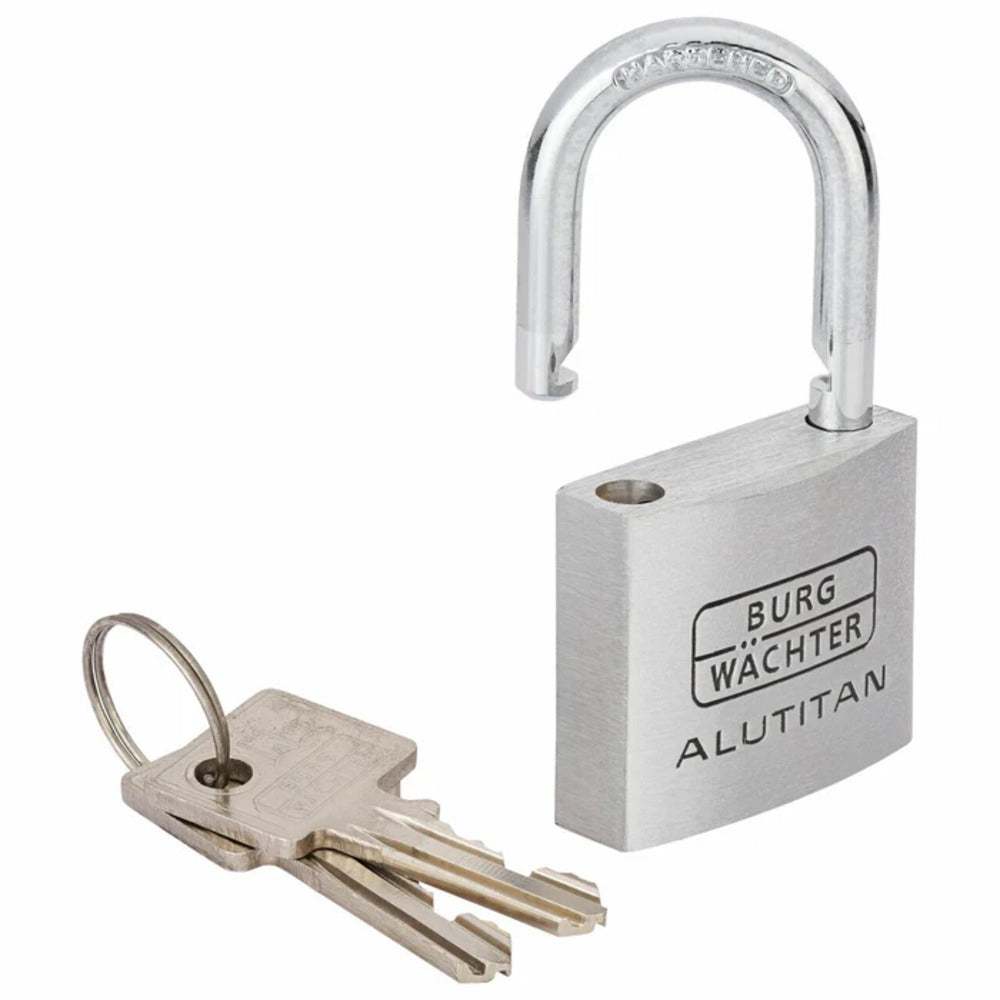 Burg Waechter - Vorhangschloss-Set Alu Titan Trio 770 40 SB - 36251