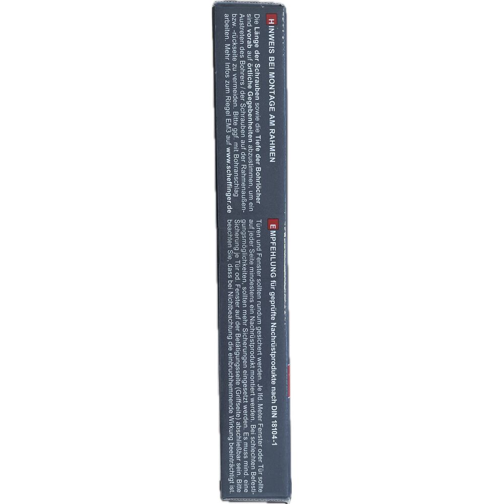 Fenstersicherung Aufhebelschutz EM3 RAL7093