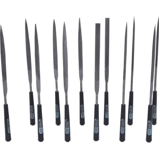 KS Tools - Nadelfeilen-Satz mit Kunststoffheft, 12-tlg. - 140.3050