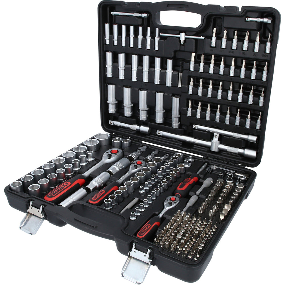 KS Tools - 1/4"+3/8"+1/2" Steckschlüssel-Satz, 255-tlg - 917.0255