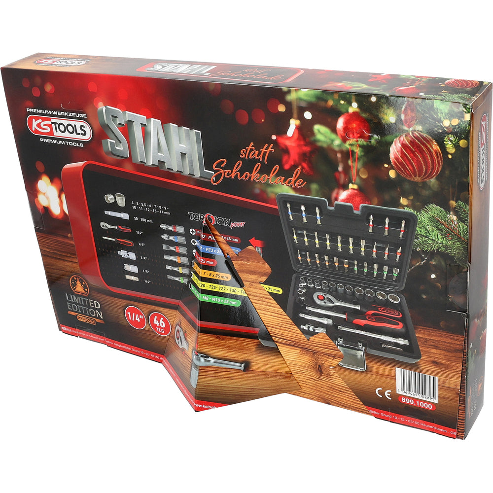 KS Tools - Adventskalender 2026 Steckschlüssel Satz 46 tlg - 899.1000