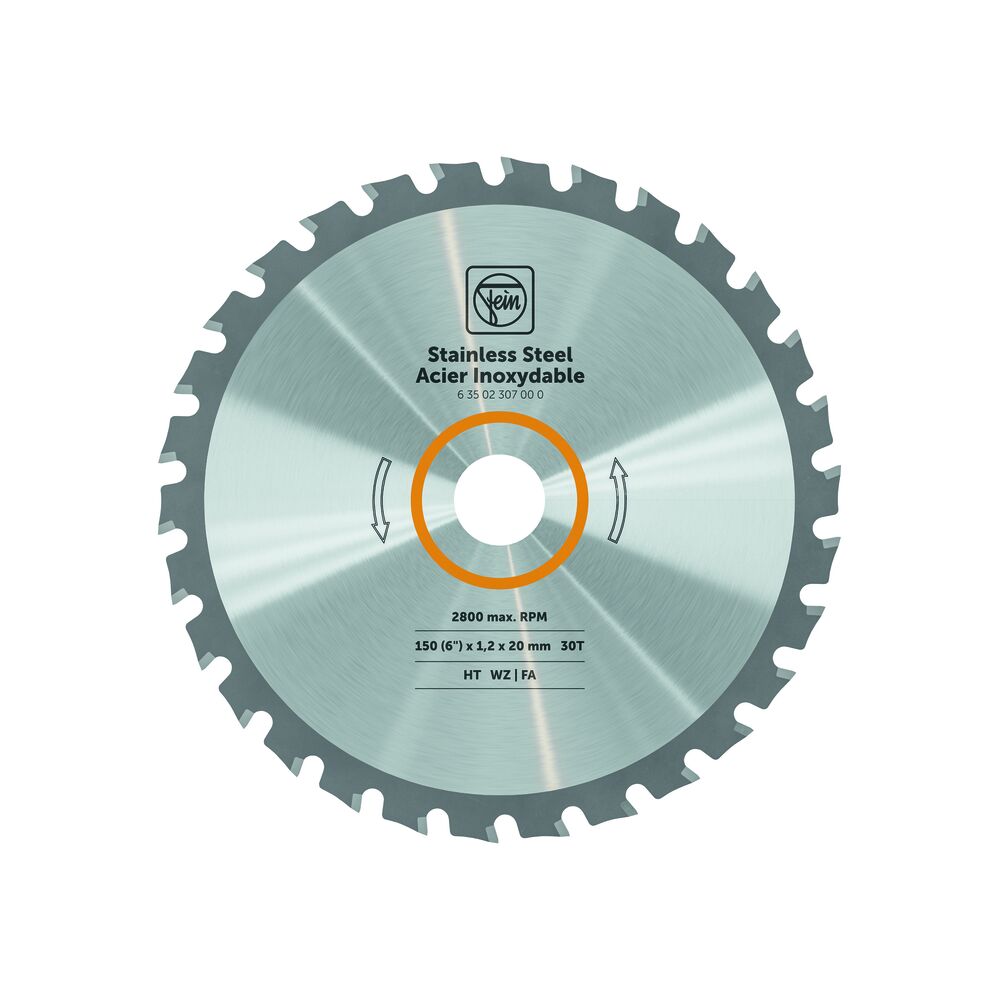 Fein - Handkreissägeblatt Inox D=150mm für Edelstahl - 63502307000 VaP