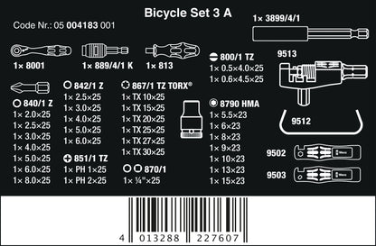 Wera - Bicycle Set 3 A, 40-teilig - 05004183001