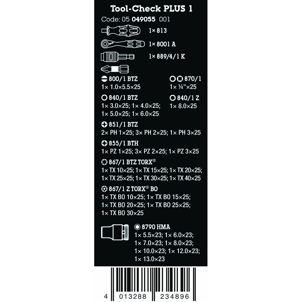 Wera - Tool-Check Plus 1 39 tlg. - 05049055001