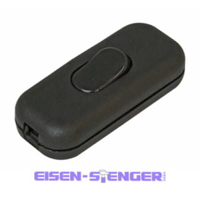 Kopp - Schnurzwischenschalter, 1-polig, 6A, schwarz - 191305087
