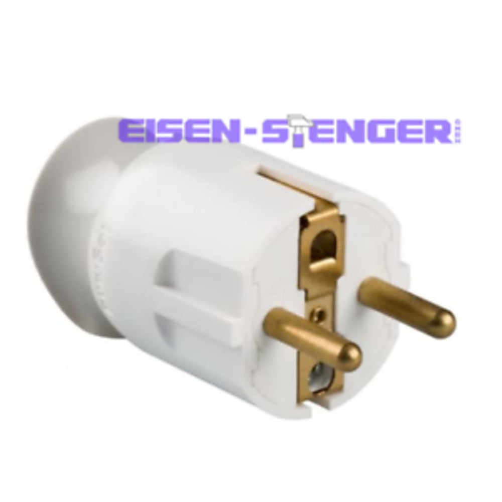 LG 50172 Stecker m.drehb.Kabeleinf.weiß