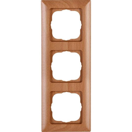 Kopp - MILANO – Abdeckrahmen 3-fach, Farbe: buche - 306715060