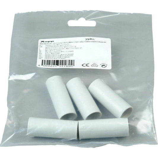 Kopp -Steckmuffe für starres Isolierrohr Ø 22,6 mm (M25), selbstverlöschend, Inhalt: 5 Stück, Farbe: grau. - 398125095
