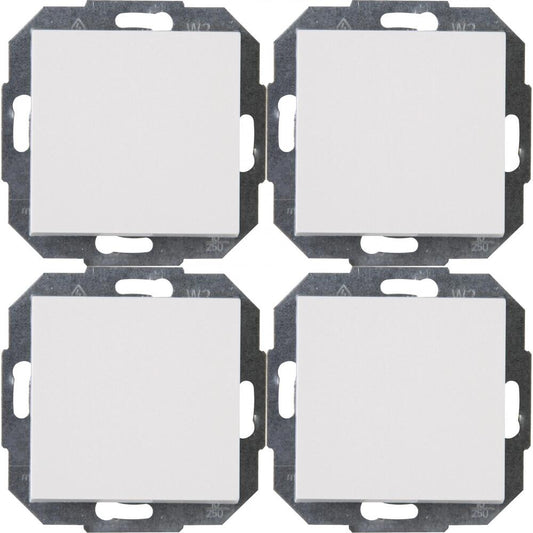 Kopp - ATHENIS – Profi-Pack: 4 Universalschalter (Aus-/Wechsel), Farbe: reinweiß - 589629056