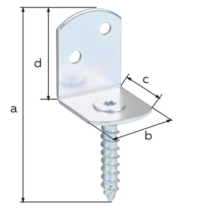 Alberts - Flechtzaunhalter, L-Form, 83x32 24 Stück- 212209