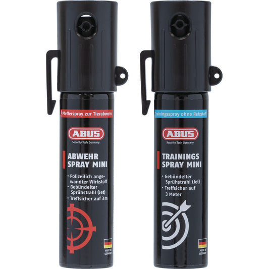 Abus - Abwehrspray Mini SDS80 Mini inkl. Trainingsspray - 40326