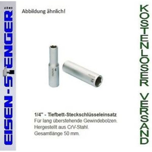 PROXXON 1/4' Tiefbett-Steckschlüsseleinsatz, 11 mm No 23777
