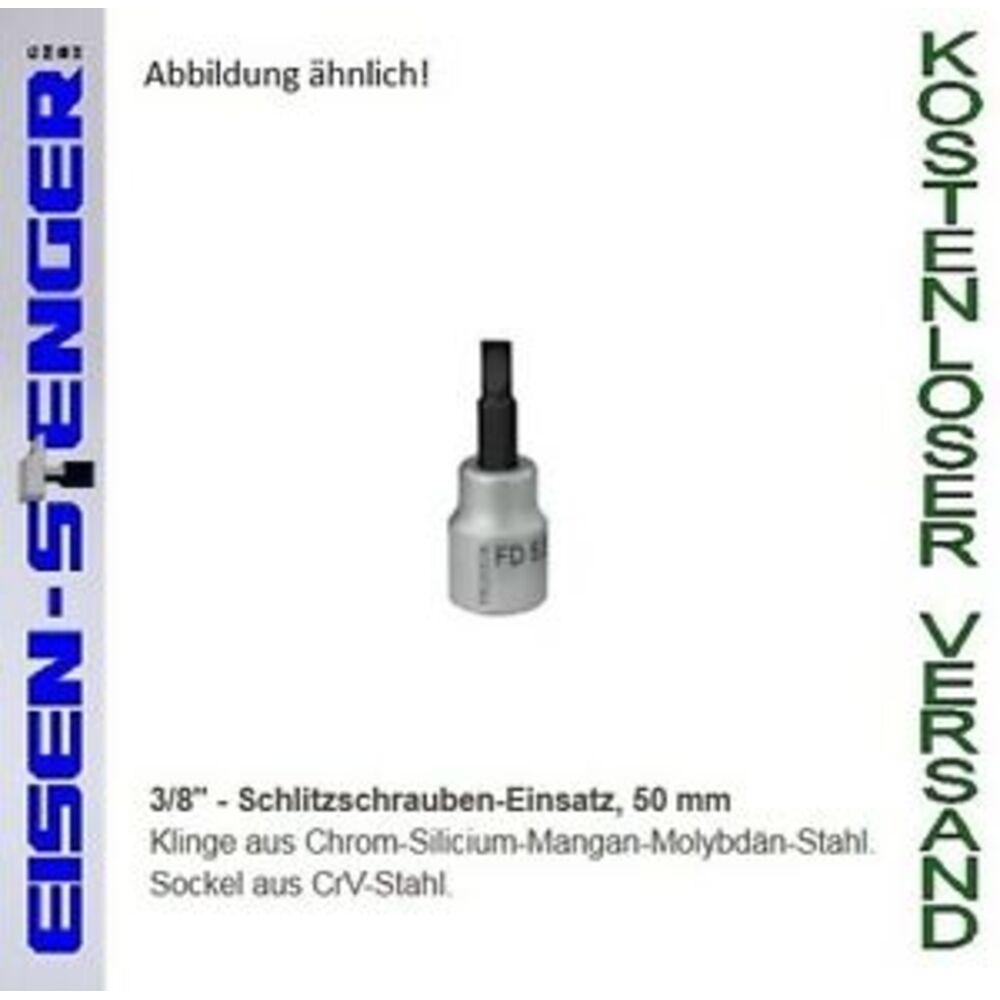 PROXXON 3/8' Schlitzeinsatz, 5,5 mm, 50 mm lang No 23592