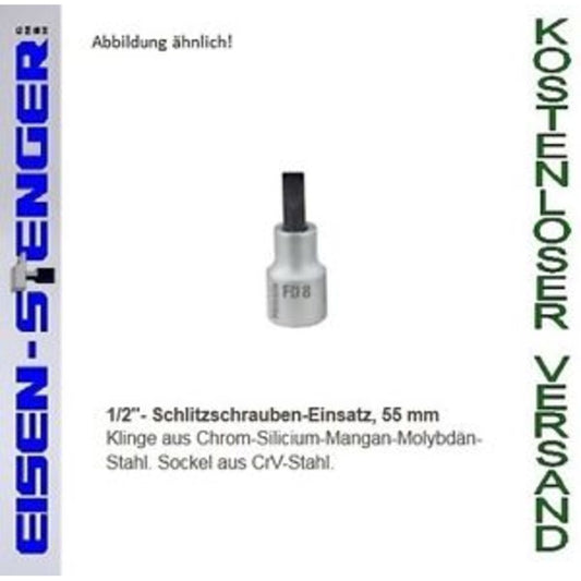 PROXXON 1/2' Schlitzeinsatz, 8mm, 55 mm lang No 23462