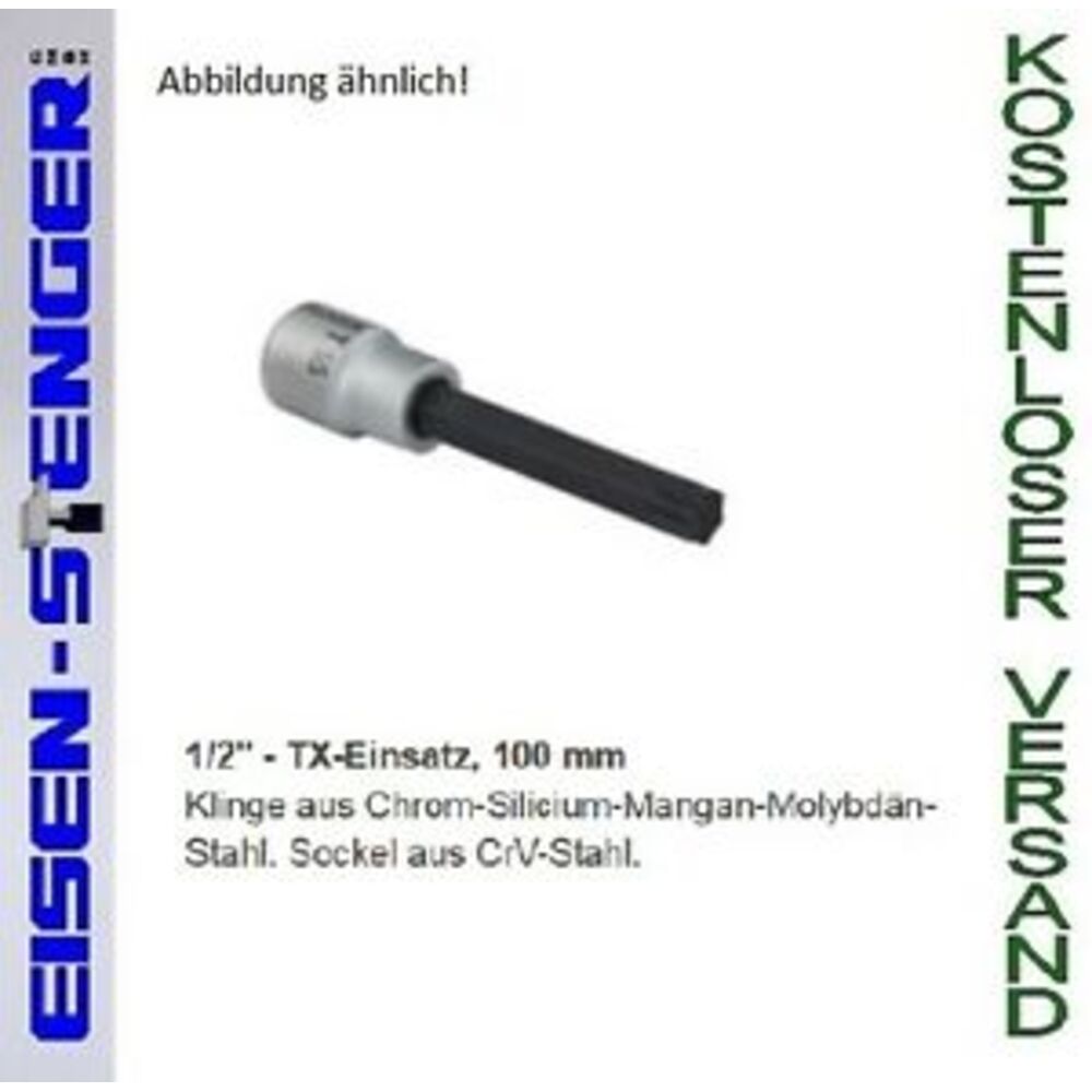PROXXON 1/2' TX-Einsatz T 60, 100 mm lang No 23499