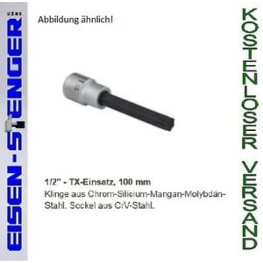 PROXXON 1/2' TX-Einsatz T 60, 100 mm lang No 23499
