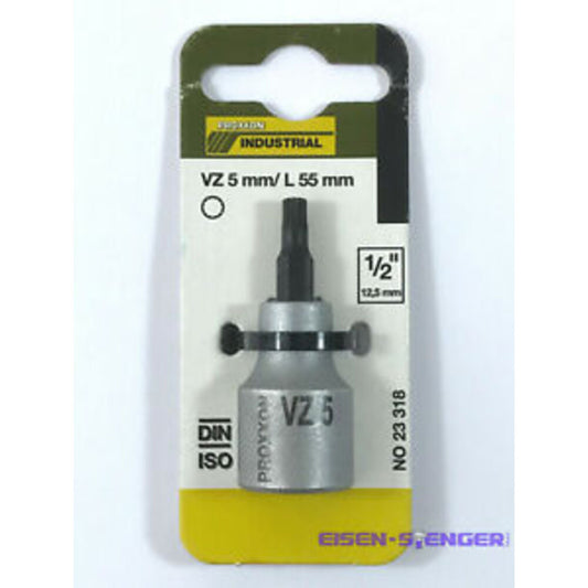 PROXXON 1/2'Vielzahn-Einsatz VZ 5, 55 mm lang No 23318