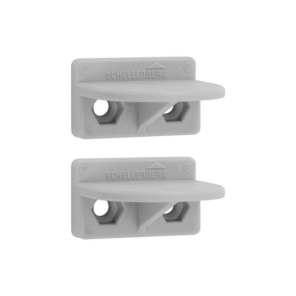 Schellenberg - Anschlagwinkel für Rollladen, grau - 52102