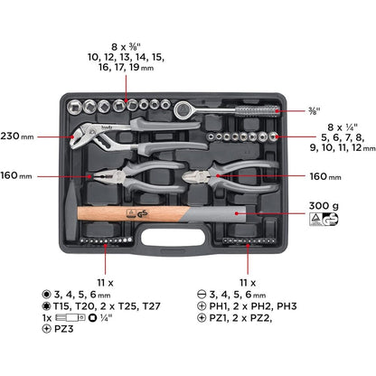 KWB - Werkzeugkoffer 63-tlg. - 375500