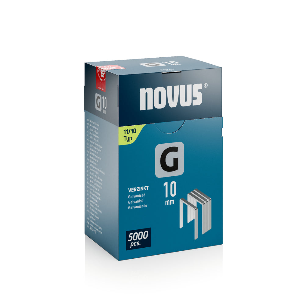 Steinel - NOVUS Flachdrahtklammern G Typ 11 5000 Stück 10mm - 042-0767