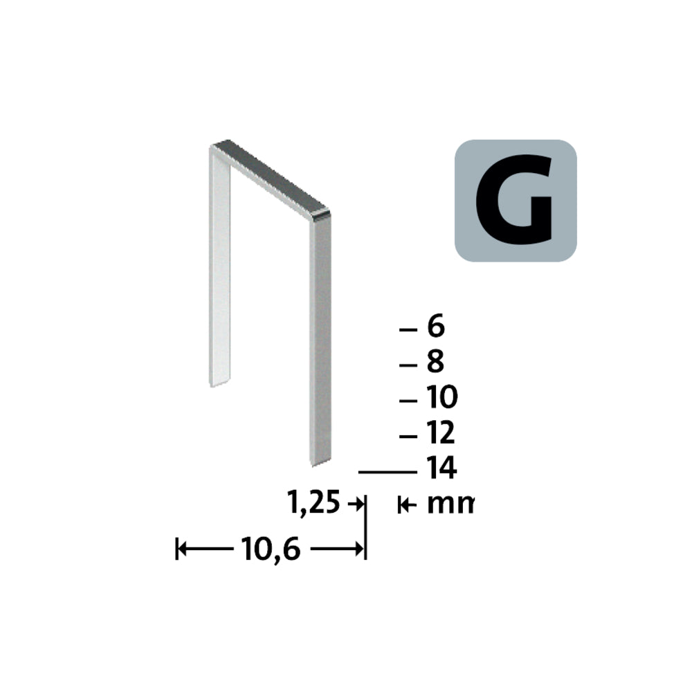 Steinel - NOVUS Flachdrahtklammern G Typ 11 5000 Stück 10mm - 042-0767