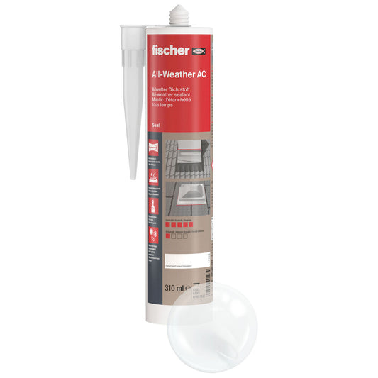 Fischer - Allwetter Dichtstoff DDK 310 transparent - 49103