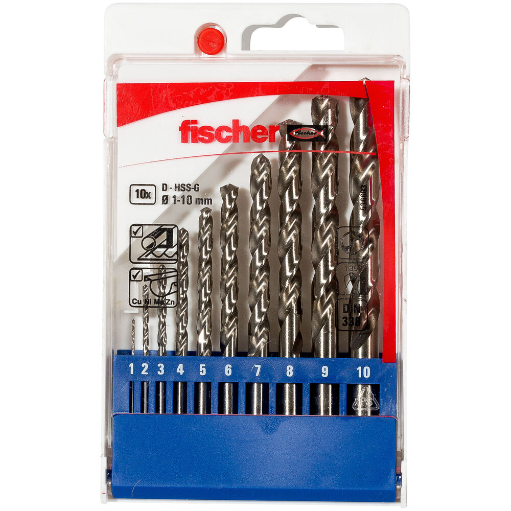 Fischer - Metallbohrer HSS-G Set 1-10mm P (10) - 536603