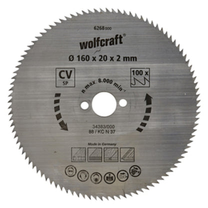 Wolfcraft - 1 Kreissägeblatt CV ø127x12,75x1,2mm 80Z - 6255000