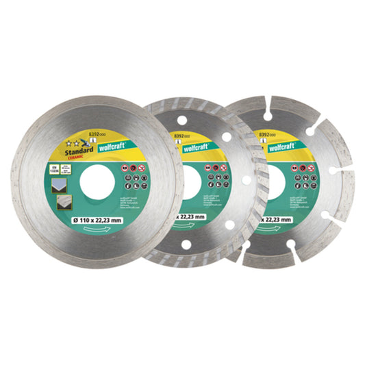 3 Diamant-Trennscheiben, sort.. ø110mm