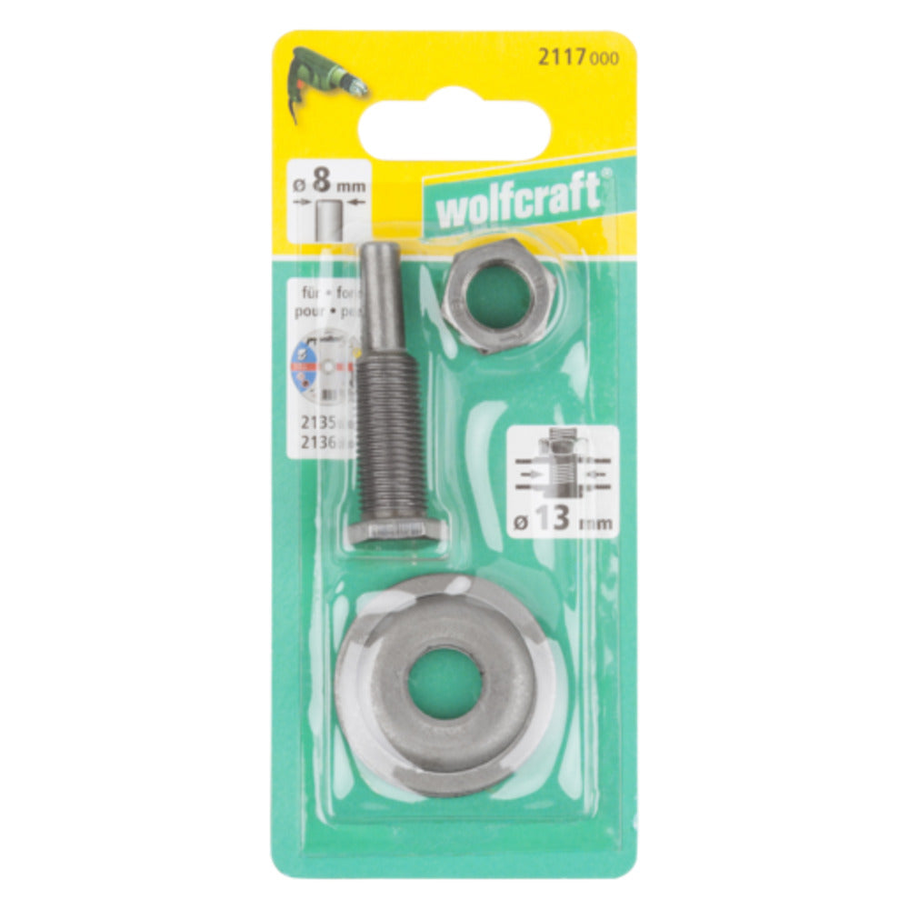 Wolfcraft - Spanndorn für Bohrung Ø 13 mm  - 2117000