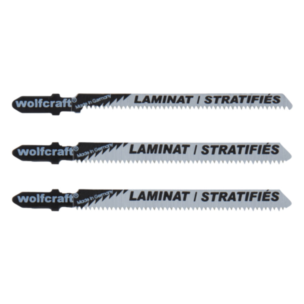 Wolfcraft - Stichsägeblatt-Set Laminat 3 tlg. - 2379000