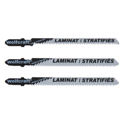 Wolfcraft - Stichsägeblatt-Set Laminat 3 tlg. - 2379000