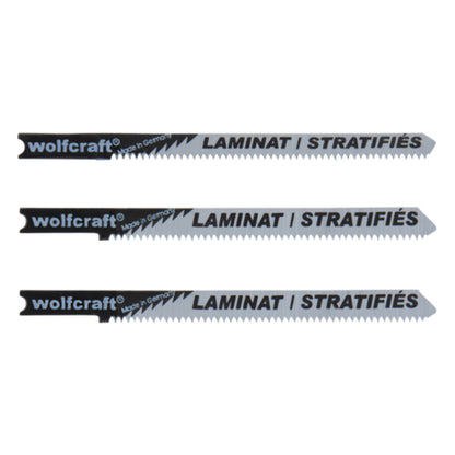 Wolfcraft - Stichsägeblatt-Set Laminat, 3-tlg. - 2674000