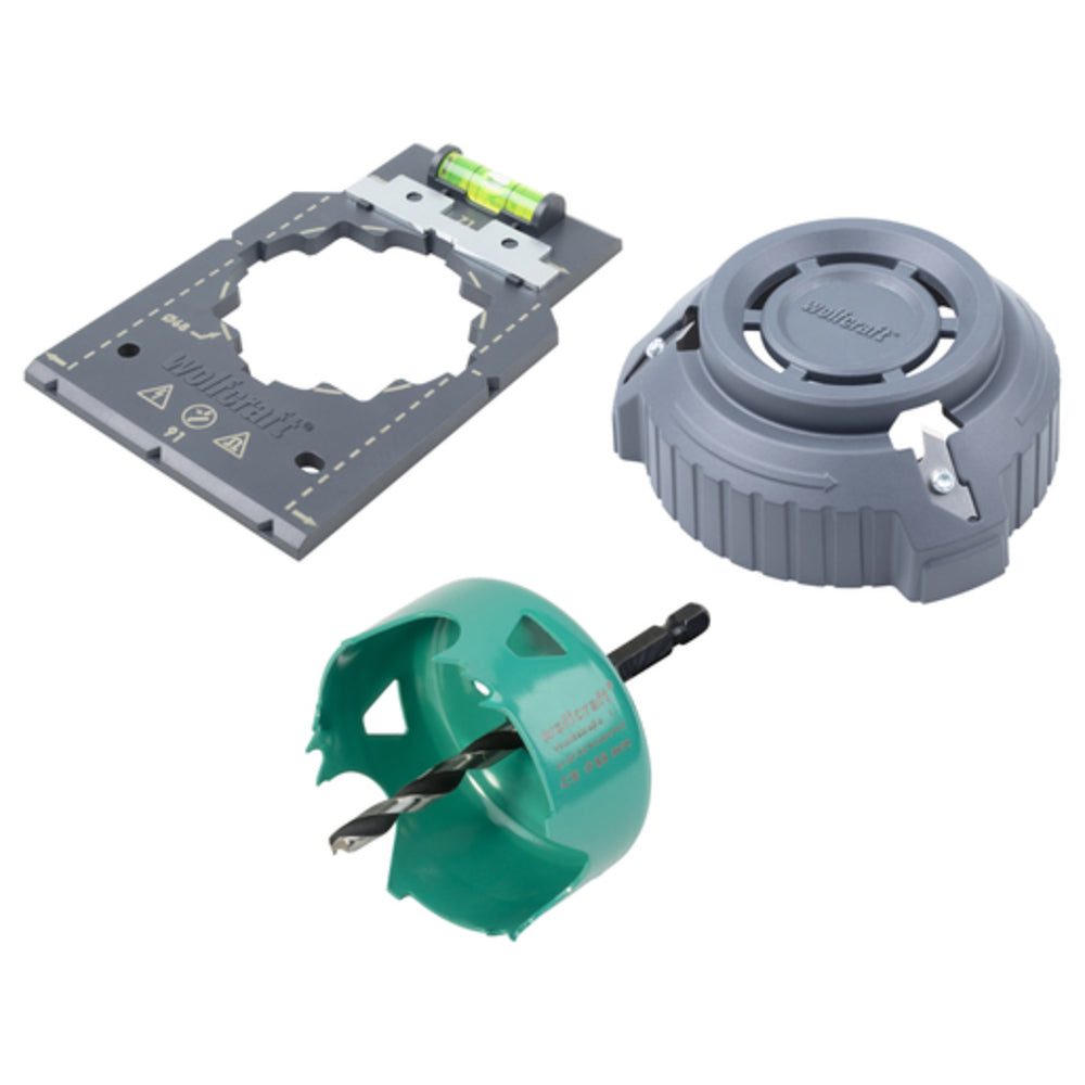 Wolfcraft - Steckdosen-Installationsset Trockenbau - 5897000