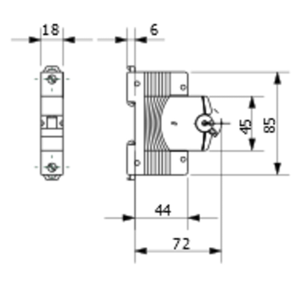 Gewiss - Leitungsschutzschalter (MT 60, 1P CHARAKTERISTIK B 25A, 1 TE) - GW92209