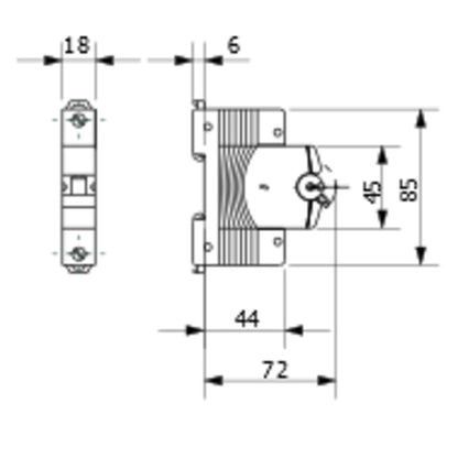 Gewiss - Leitungsschutzschalter (MT 60, 1P CHARAKTERISTIK B 25A, 1 TE) - GW92209